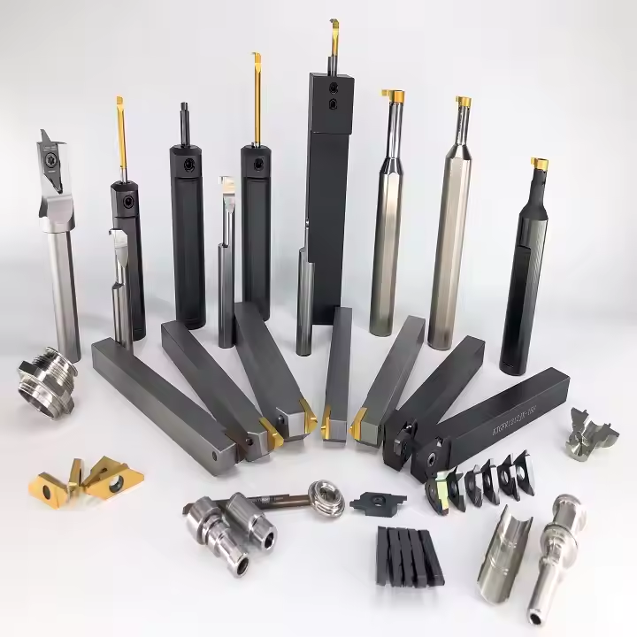 CNC กลึงชิ้นส่วนขนาดเล็กน่าเบื่อ Slotting กลึงเครื่องมือตัดเกลียว